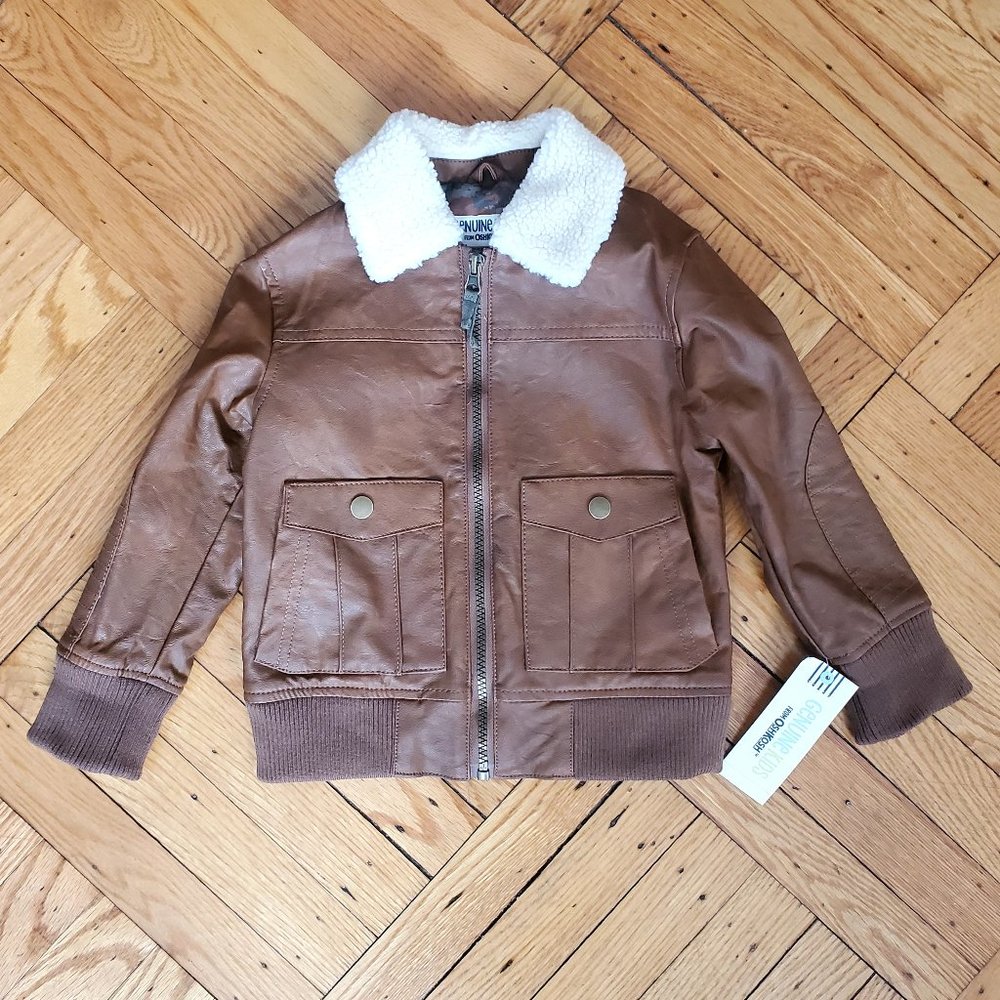 NWT Gymboree brown aviator jacket sz 3T